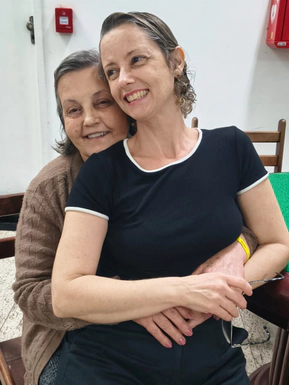 Renata e a mãe Elisa